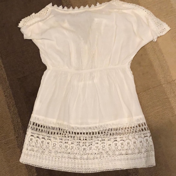 EUC Solitaire Swimsuit White Coverup size M - Picture 5 of 7